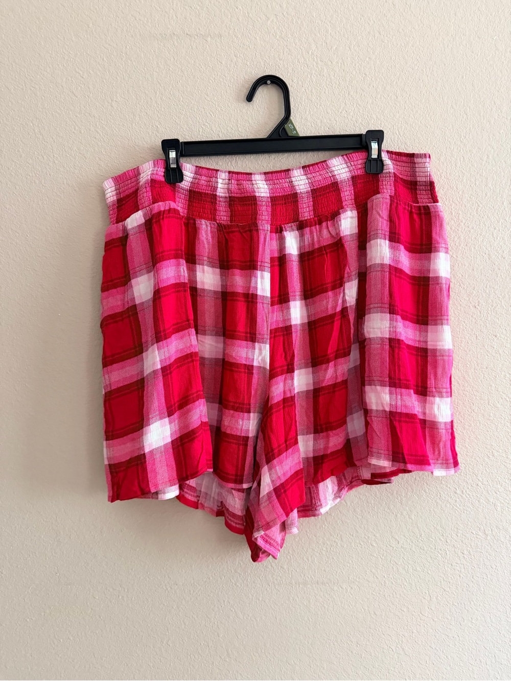 Torrid Pull On Shorts in Pink Plaid